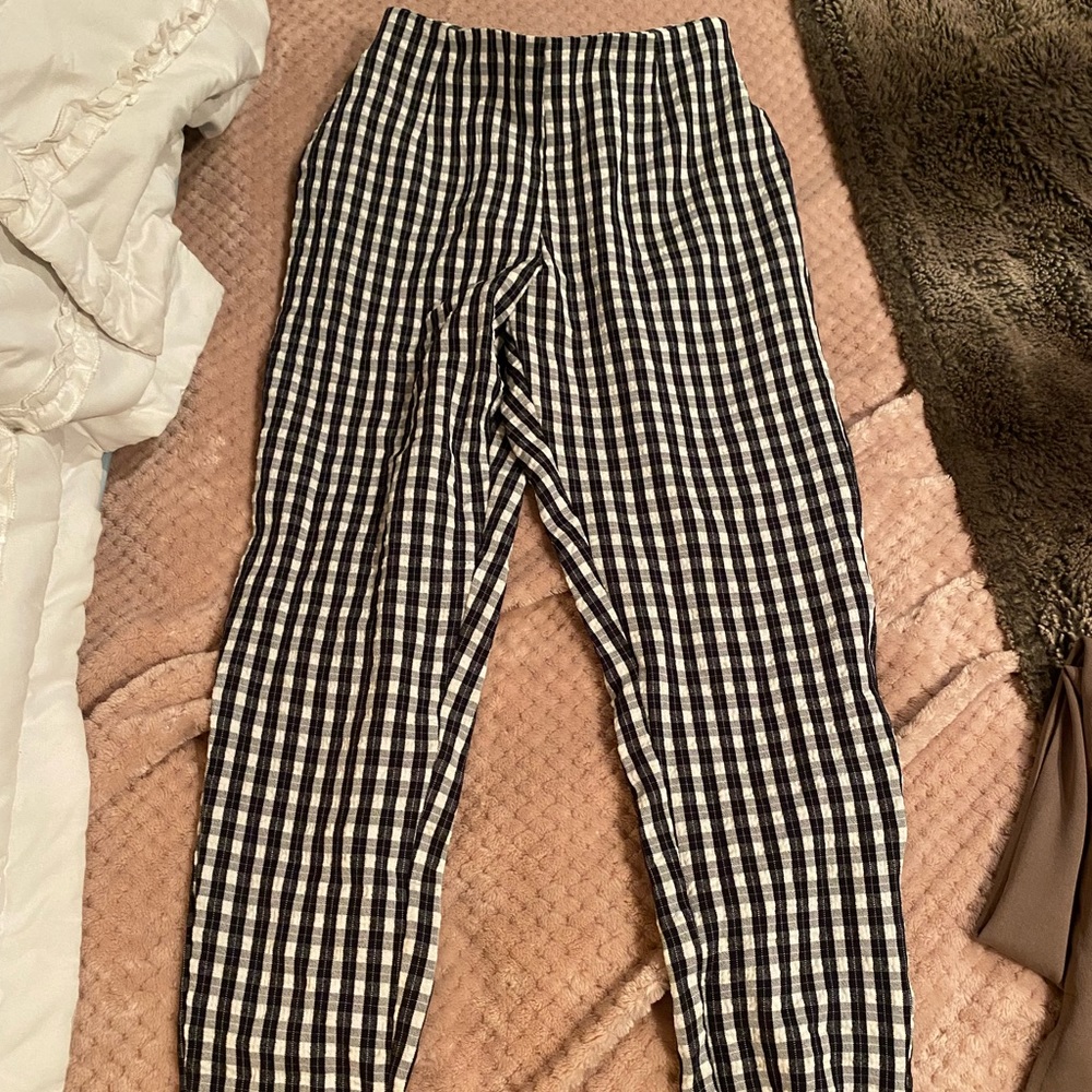 gingham pants